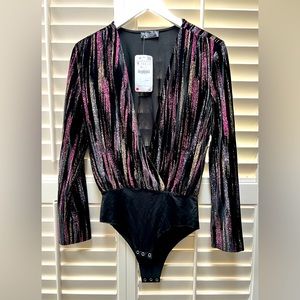 Zara Glitter and Shimmer Bodysuit
